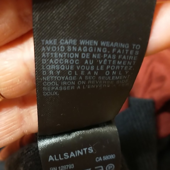 ALL SAINTS Kayo Jumper Merino Wool Sweater Size 4 - Picture 9 of 10